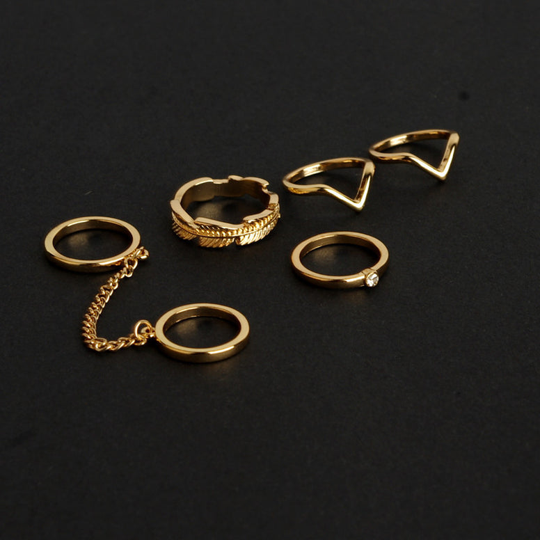 Shiny Boho-Chic Style Knuckle Rings