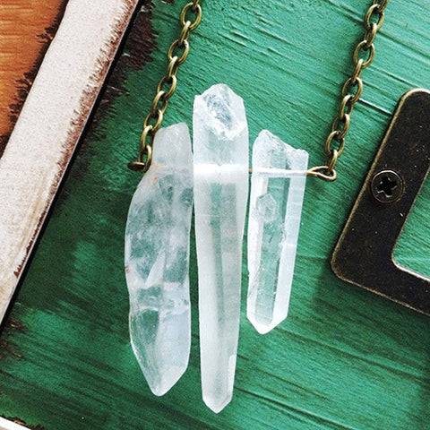 Natural Raw Quartz Pendant