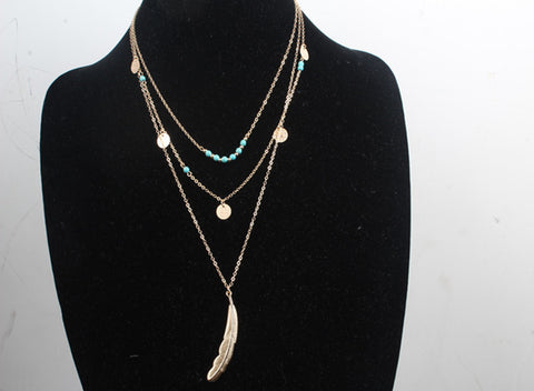 Feather Free Spirit  Boho-Chic Pendant