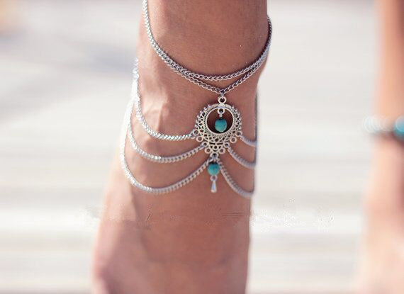 Mermaid of the Sea - Barefoot Sandals Anklet