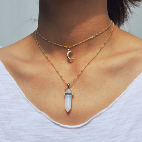 Natural Moon Crystal Chocker