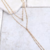 Delicate Dainty Gold Y Necklace