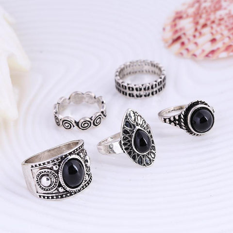 Gypsy Queen Ring Set