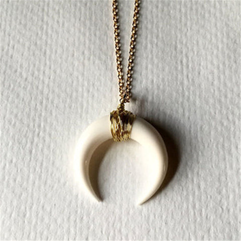 Double Horn - Wild Moon Necklace