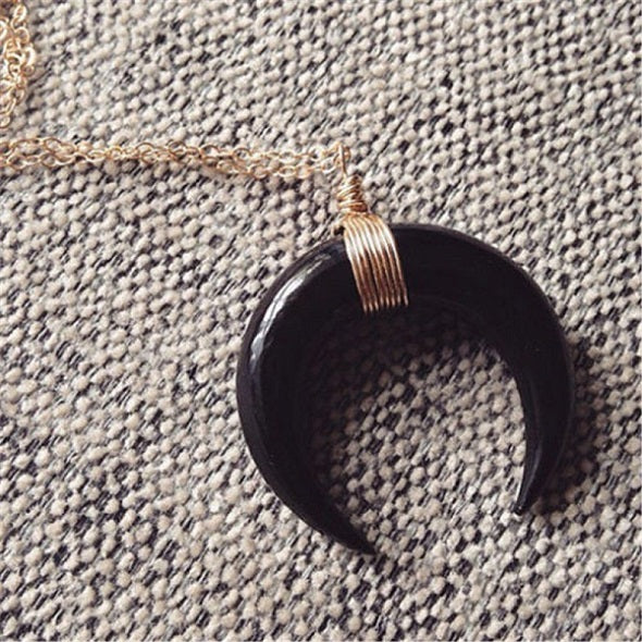 Double Horn - Wild Moon Necklace